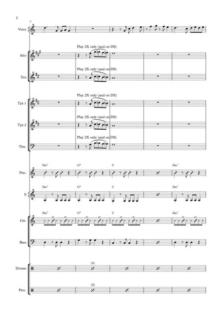 Its Not Unusual Vocal With Small Band 3 5 Horns Key Of C Page 2