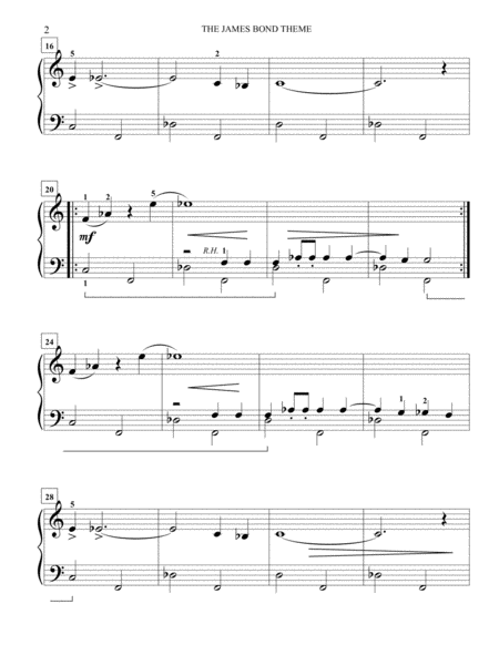 James Bond Theme Level 3a Page 2