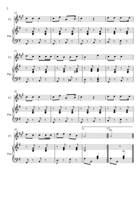 James Lord Pierpont Jingle Bells Clarinet Solo Page 2