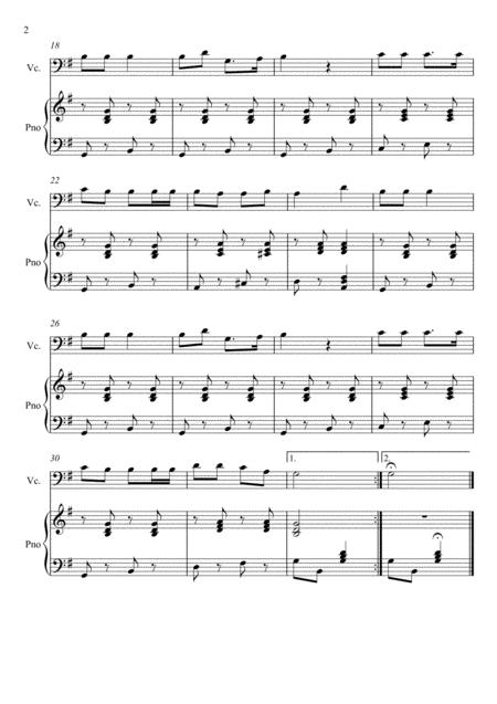 James Lord Pierpont Jingle Bells Violoncello Solo Page 2