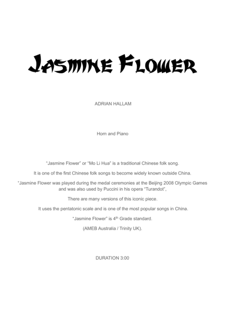 Jasmine Flower Page 2