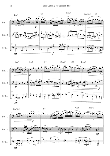 Jazz Canon 2 For Bassoon Trio Page 2