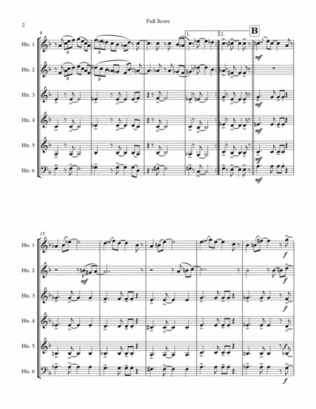 Jazz Suite For French Horn Sextet Page 2