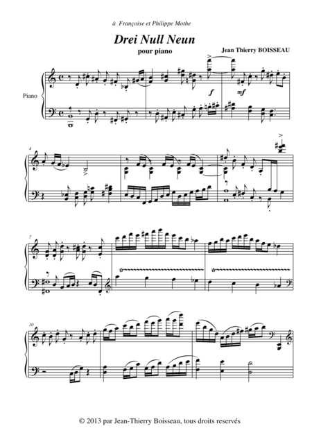 Jean Thierry Boisseau Drei Nul Nein For Piano Page 2