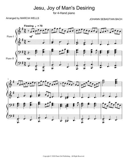 Jesu Joy Of Man Desiring Piano Duet Page 2