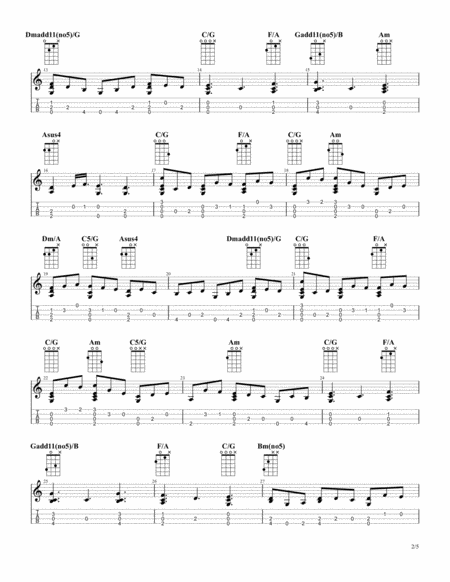 Jesu Joy Of Mans Desiring Fingerstyle Ukulele Page 2