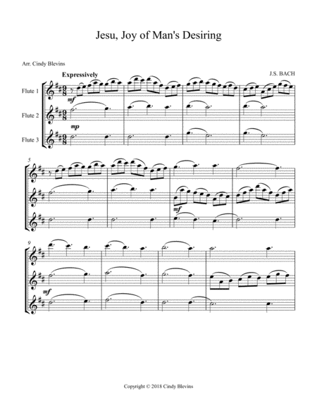 Jesu Joy Of Mans Desiring For Flute Trio Page 2