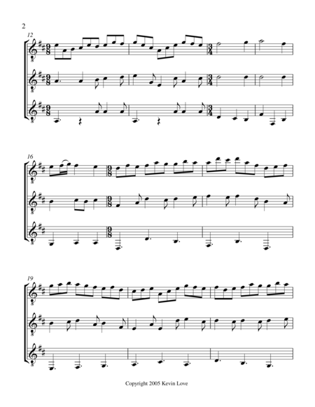 Jesu Joy Of Mans Desiring Guitar Trio Score And Parts Page 2