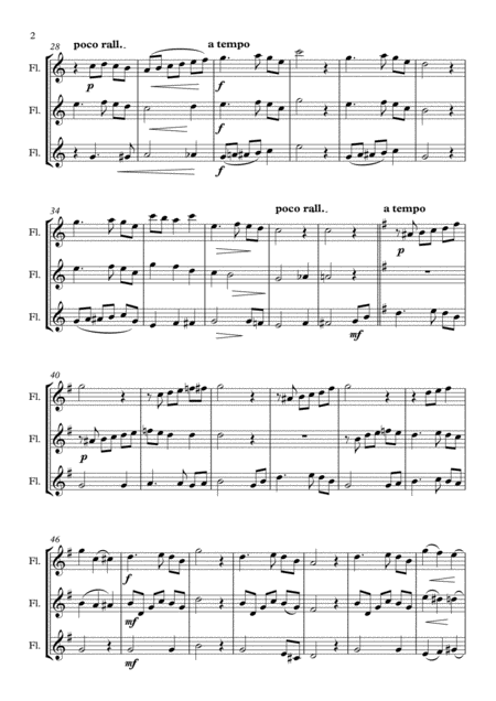 Jesus Paid It All For Flute Trio Page 2