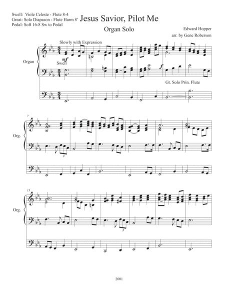 Jesus Savior Pilot Me Organ Solo Page 2