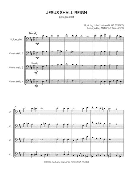 Jesus Shall Reign Cello Quartet Page 2