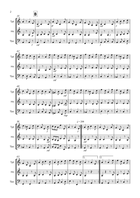 Jills Jig For Brass Trio Page 2