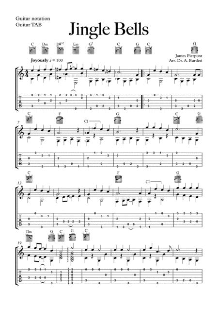 Jingle Bells Fingerstyle Solo Guitar Page 2