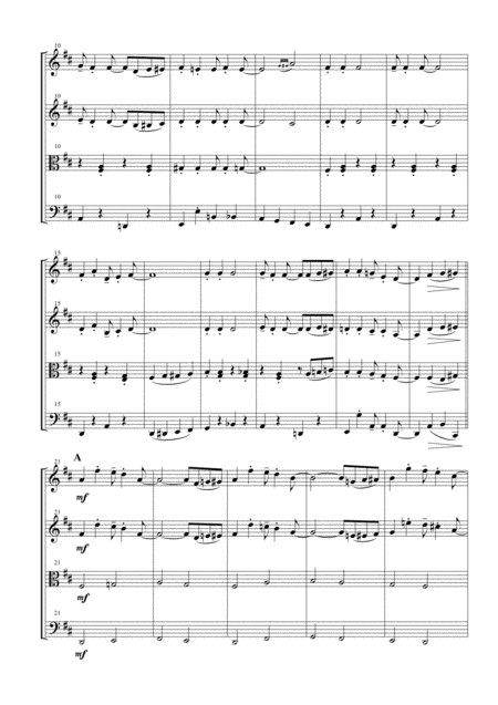 Jingle Bells For String Quartet Page 2