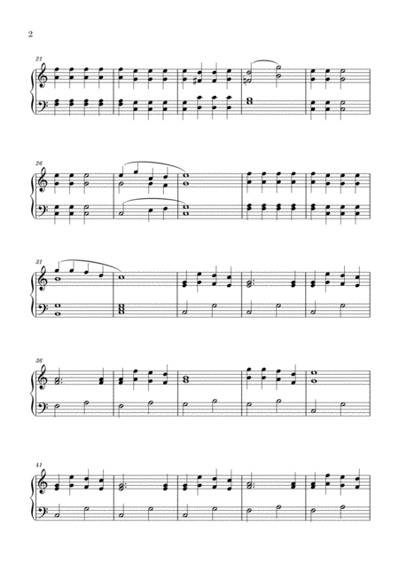 Jingle Bells Intermediate Piano Page 2