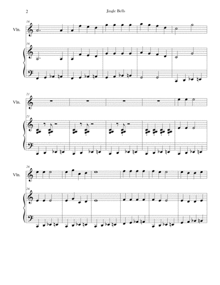 Jingle Bells Jazz Piano Violin Page 2