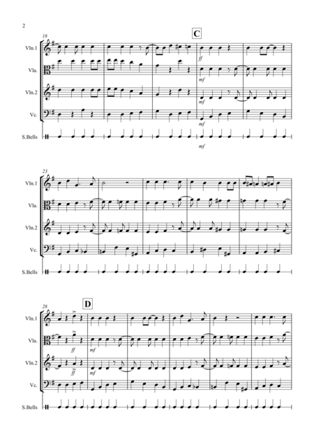 Jingle Bells Jazzy Style For String Trio Page 2