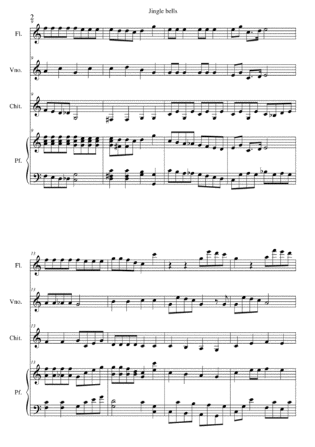 Jingle Bells Swing Quartet Page 2