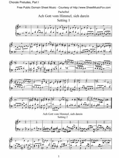 Johann Pachelbel Organ Music Sheets Page 2