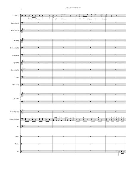 Jolly Old Saint Nicholas Chicago Full Score Set Of Parts Page 2