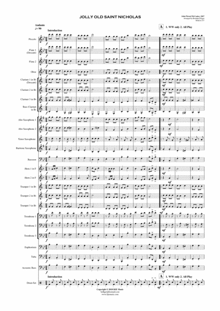 Jolly Old Saint Nicholas Concert Band Score And Parts Pdf Page 2