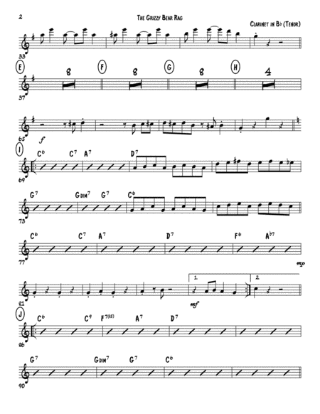 Joplin Fig Leaf Rag For Saxophone Quintet Sattb Page 2