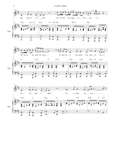 Joseph Lullaby Unison Choir High Medium Page 2