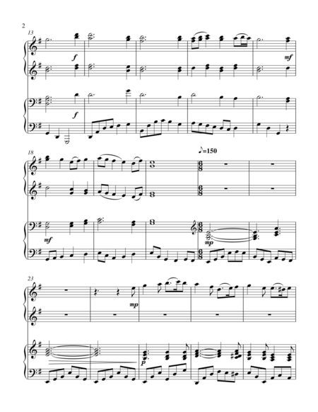 Journey Of The King Medley 1 Piano 4 Hand Duet Page 2