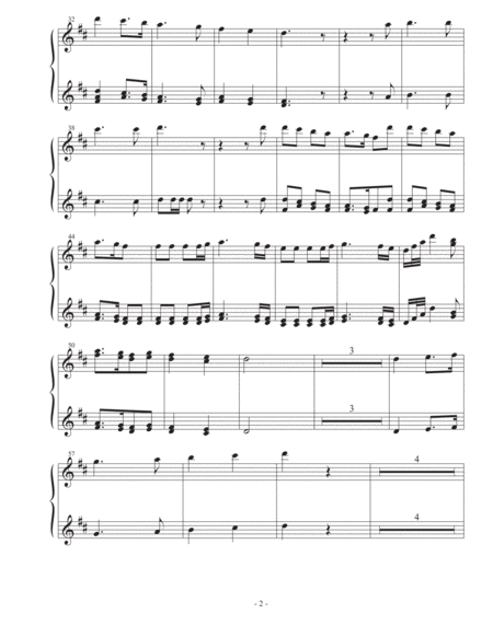 Joy To The World 1 Piano 4 Hand Piano Duet Page 2