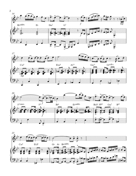 Joy To The World For Flute Solo With Piano Accompaniment Latin Jazz Page 2