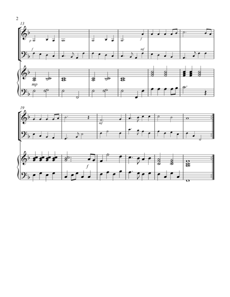 Joy To The World For Piano Trio Page 2