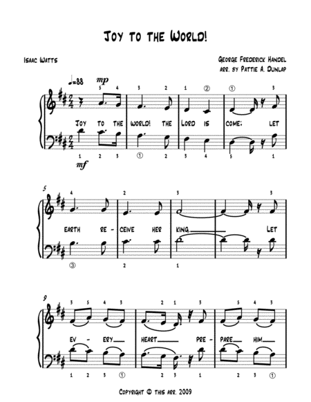 Joy To The World L H Melody Page 2