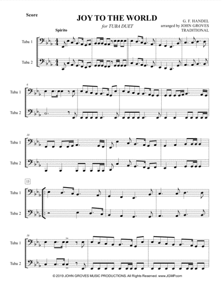 Joy To The World Tuba Duet Page 2