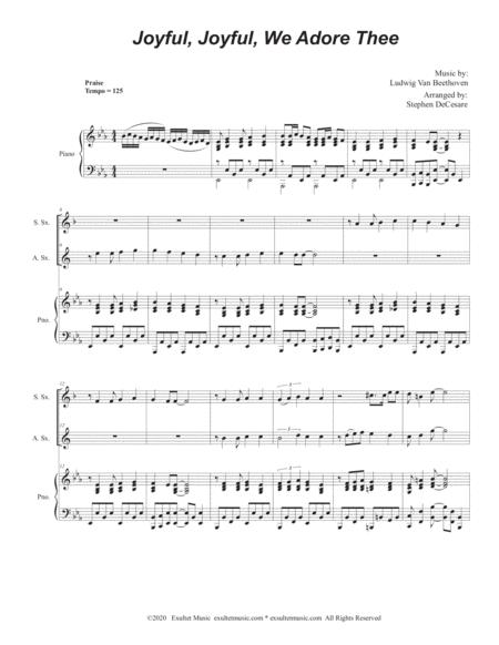 Joyful Joyful We Adore Thee Duet For Soprano And Alto Saxophone Page 2