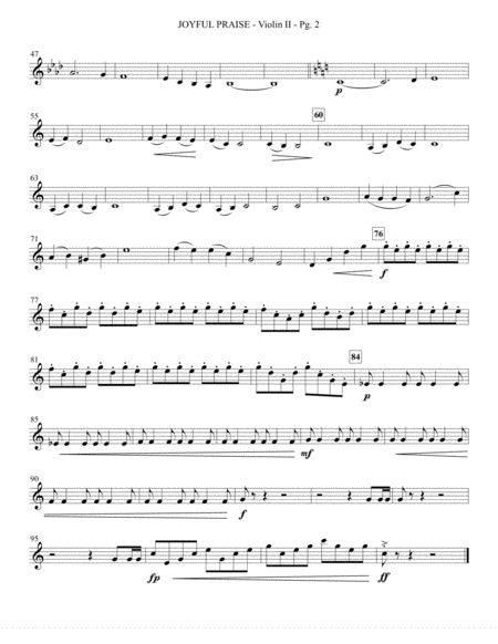 Joyful Praise Violin 2 Page 2