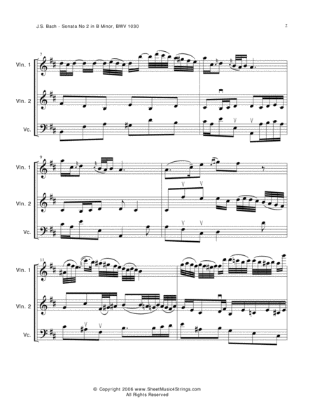 Js Bach Andante For Two Violins And Cello Page 2