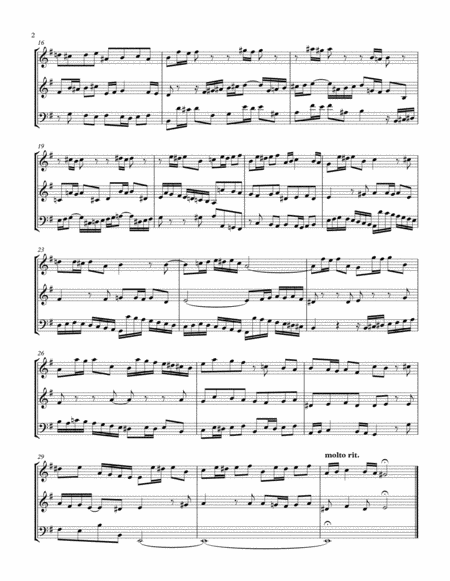 Js Bach Fugue 2 Wtc I Bwv 953 Arranged For Flute Clarinet Bassoon Page 2