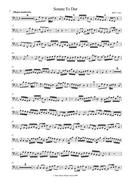 Js Bach Sonata In Eb Bwv 1031 Page 2