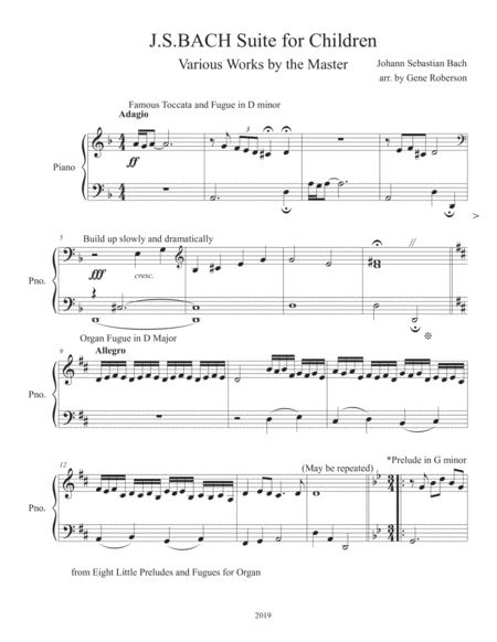 Js Bach Suite For Young Pianists Page 2