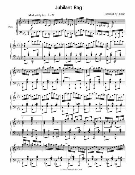 Jubilant Rag For Solo Piano Page 2
