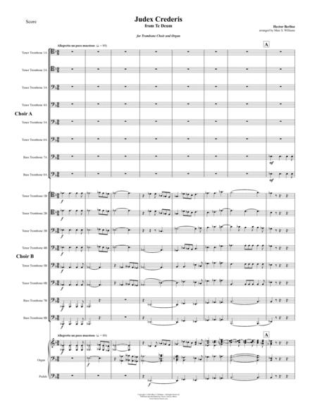 Judex Crederis From Te Deum For Trombone Choir And Organ Page 2