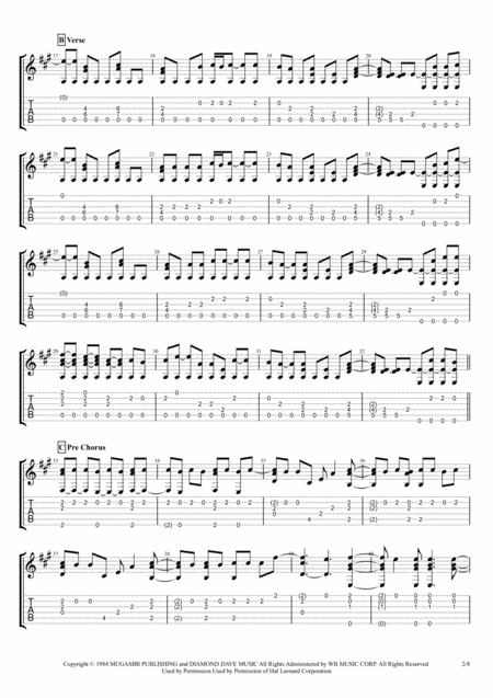 Jump For Solo Fingerstyle Guitar Page 2