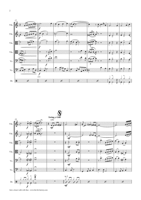 Just A Closer Walk With Thee New Orleans Funeral String Quintet Page 2