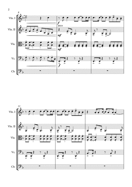 Just The Way You Are Bruno Mars For String Orchestra String Quintet Or Voice And Strings Page 2