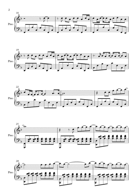 Just The Way You Are By Bruno Mars Piano Page 2