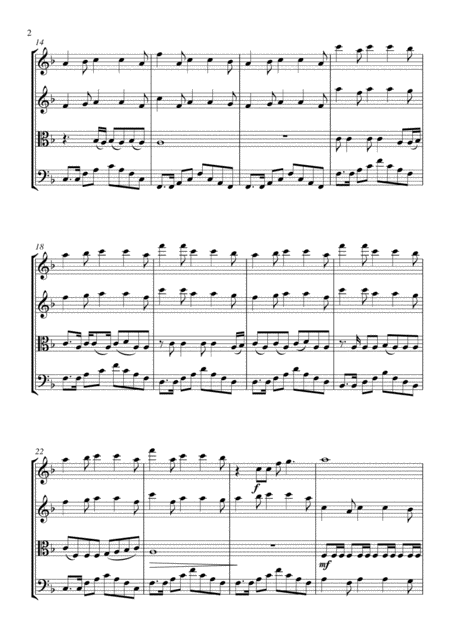 Just The Way You Are String Quartet Score And Parts Page 2