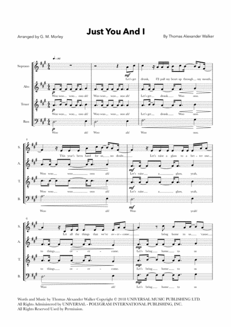 Just You And I Satb A Cappella Page 2