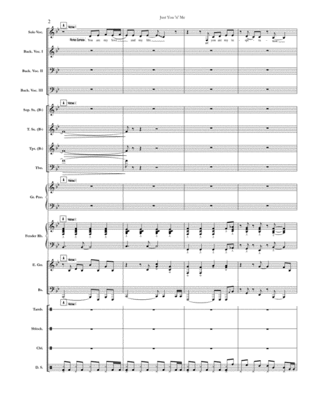 Just You N Me Chicago Full Score Set Of Parts Page 2