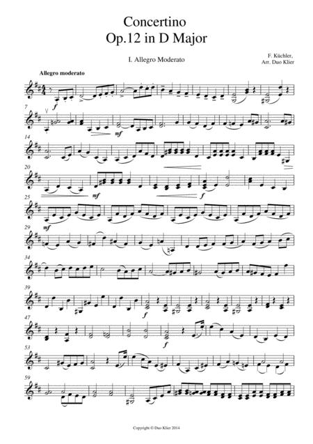 Kchler Concertino Op 12 In D Major 2nd Violin Accompaniment Page 2