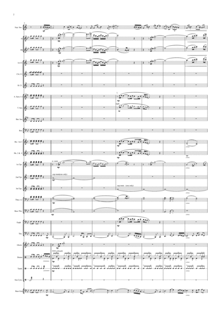 Keep The Fire Alive For Bb Soprano Saxophone Wind Concert Band Page 2